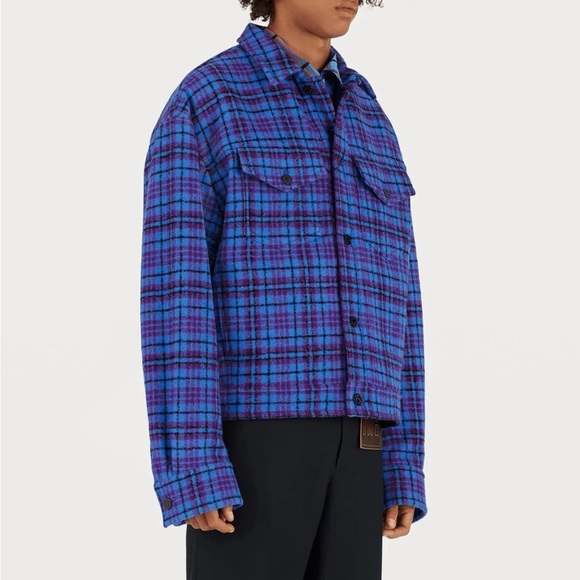 Louis vuitton flannel blouson jacket - Picture 2 of 9
